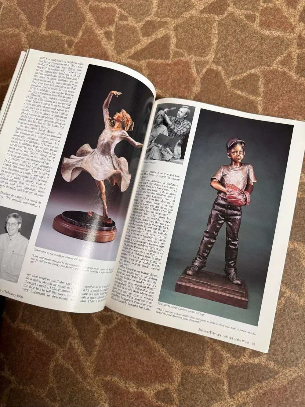 Vintage 1996 Art West Magazine Journal Western Cowboy
